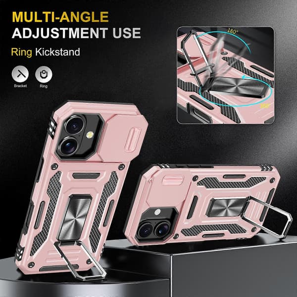Armor PC + TPU Kameraskydd Telefonfodral (För iPhone 17)