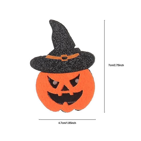 6 stk. Halloween broche til Halloween-udsmykning