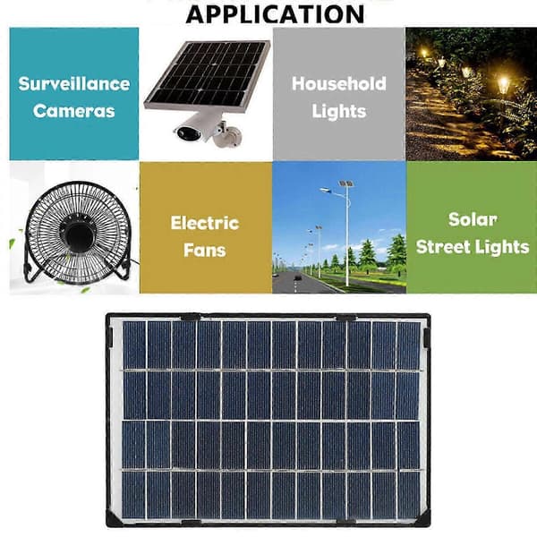 6W 12V Solpanel Batterioplader Systemkit Til Udendørs Båd RV Bil Fk
