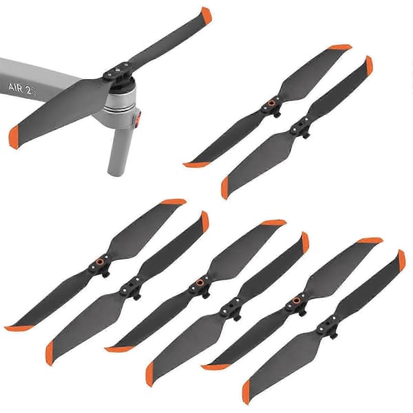 tilbehør oG 8 stk til DJI Royal AIR 2 hurtigudløsende støjdæmpende propel 7238F