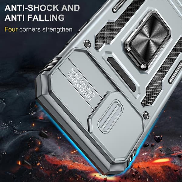 Armor PC + TPU Kameraskydd Telefonfodral (För iPhone 15 Pro)