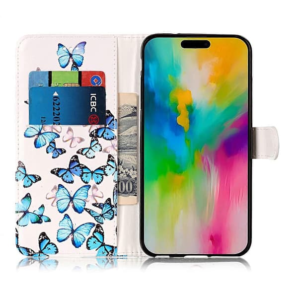 Marmor læder telefoncover til iPhone 16