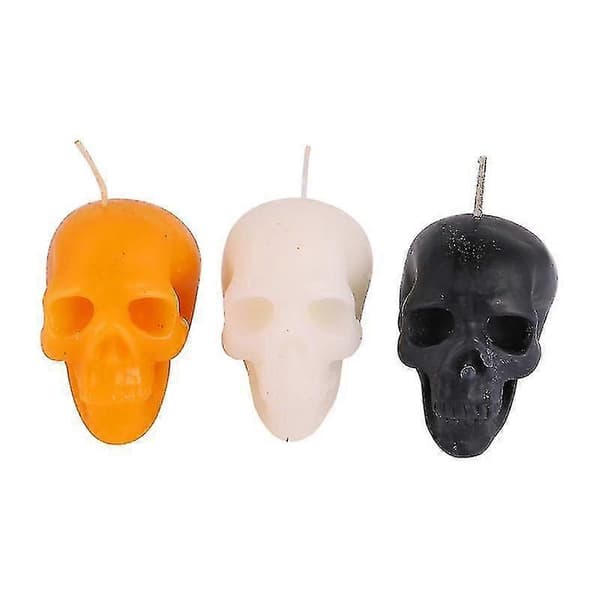 3 stk Halloween-lys for Halloween-dekor