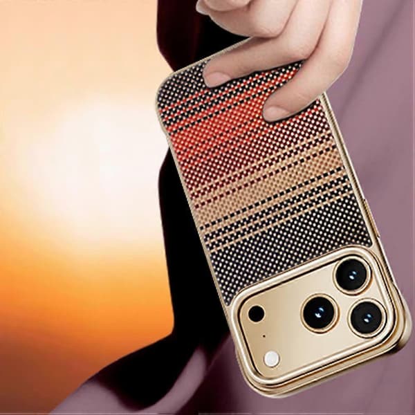 Slankt magnetisk deksel til iPhone 17 Pro Max/17 Pro/17 Air/17, telefondeksel i aramidfiber