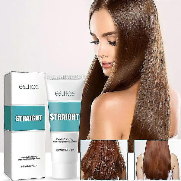 Hårpermanent plattång snabb håruträtningskräm keratin 60ml A
