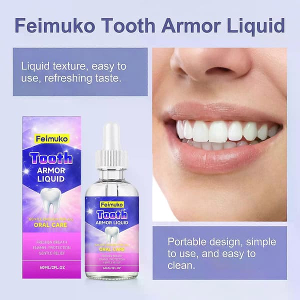 Tooth Armor Liquid, Mint Frisk Pust Munnpleieserum (60ml) A