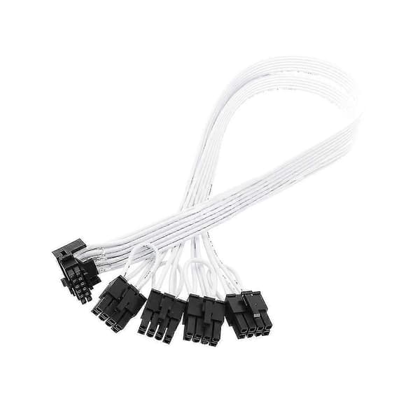 4xcpu 8pin til 16pin han grafikkort forlængerkabel Pci-e 5.0 12vhpwr Rtx4090 albueadapter