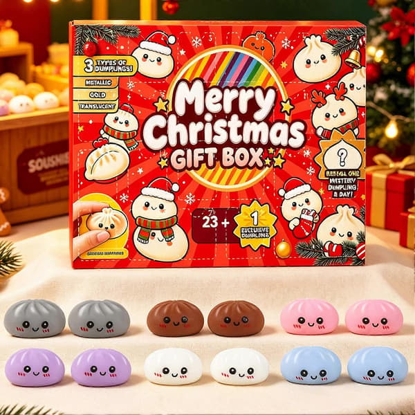 Dumplings Squeeze Toy Julekalender, 24-dages nedtælling til jul