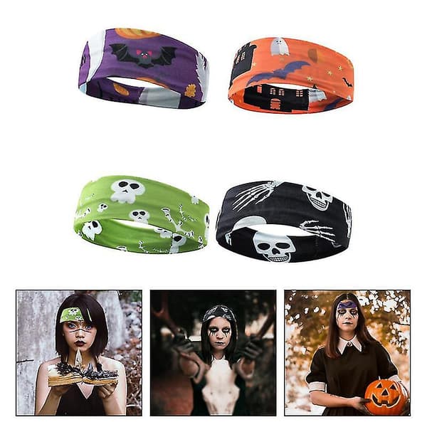 4 stk. Halloween-hårbånd til Halloween-gaver