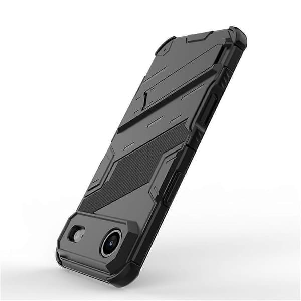 Kompatibel for iPhone 17 Air-deksel PC + TPU Støtsikkert telefondeksel med stativ