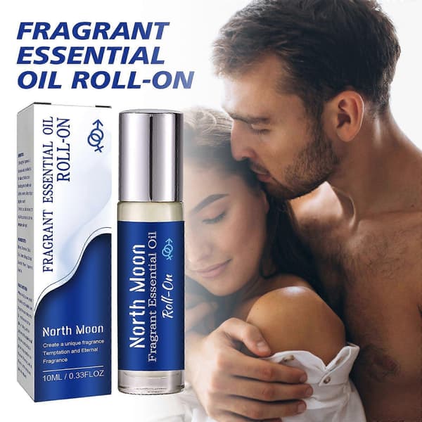 North Moon Roll-On Parfym Eterisk Olja, Fräsch Långvarig Lätt Doft för Handled & Hals, Dejtdoft