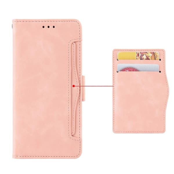 Skinnfodral med kalvmönster för Ulefone Note 12P (Rosa)