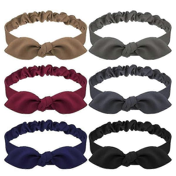Pannebånd, Boho Sløyfe Bandana Knute Retro for Jenter og Kvinner