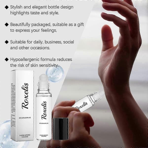 Fresh Charm Roll-On Cologne, Lätt Blommig Långvarig Bärbar Doft för Dejting