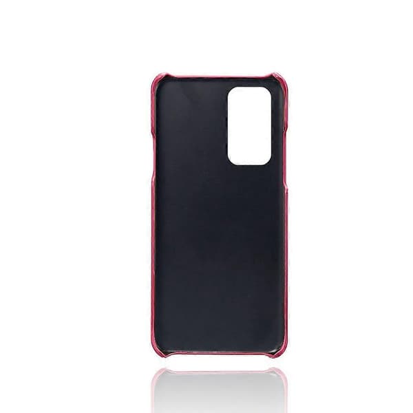 KSQ PU Läderbelagt PC-telefonfodral för OnePlus 9 Pro (Rosa)