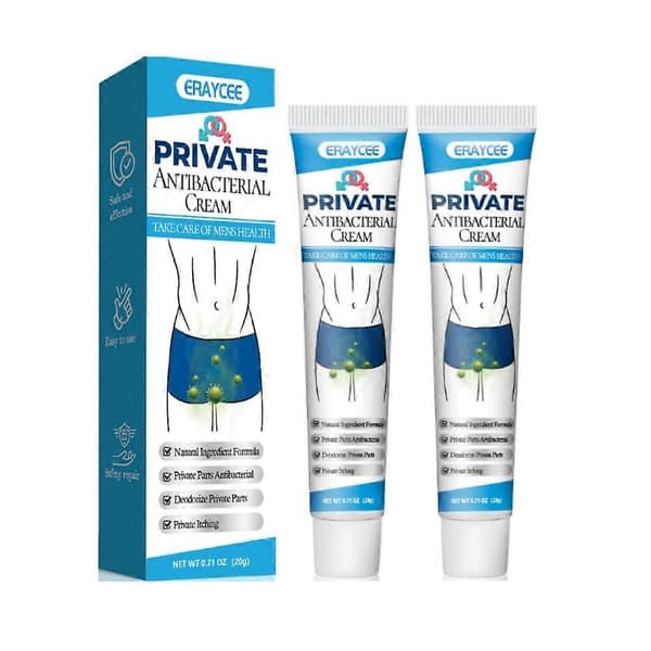 Antibakteriel creme til mænd mod kløe Intimpleje (2 stk.)