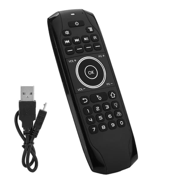 Luftfjärrkontrollmus för Bluetooth 5.0 Bakgrundsbelysning för Android TV Box Control G7BTS Datortillbehör YEMMA