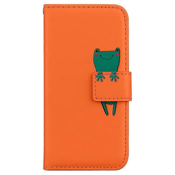 iPhone 13 Case, iPhone 13 Case, Shockproof TPU Protective Case iPhone 13, iPhone 13 Wallet Case [Card Slots] iPhone 13 Case - Orange