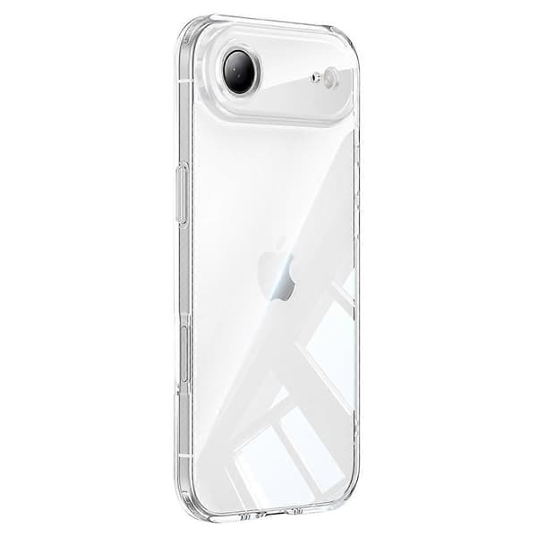 För iPhone 17 Air Fodral Luftkudde TPU Glas Baksida Stötsäkert Telefonfodral