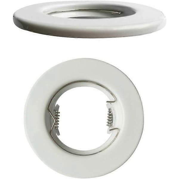 Lampefastgørelsesringe til 50 mm Mr16 Gu10 spotlight ringklemmer til LED halogenpære, 20 stk., sølv