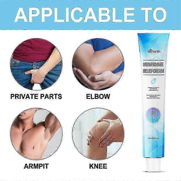 Mænds Antibakterielle Creme til Private Dele - Deodorant Kløe Lindring, Bærbar & Hurtigt Absorberende