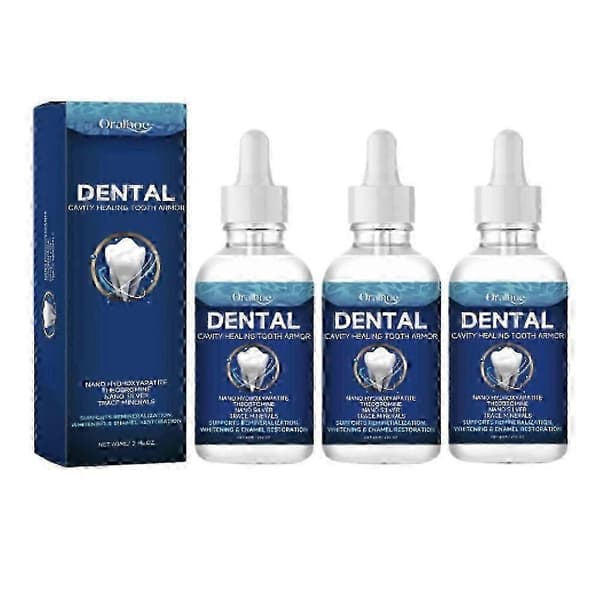 3-pack 60 ml Hydroxyapatit Oral Kosmetiskt Lystergivande Serum