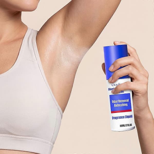 2 stk. Frisk duftspray til armhuler, antiperspirant, beroliger sart hud, morgenfrue, hurtigt absorberende, alkoholfri