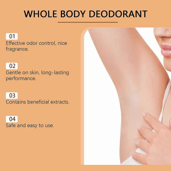 Deodorantsticka med doft av mango och grapefrukt, kladdfri, återfuktande luktkontroll för känslig hud