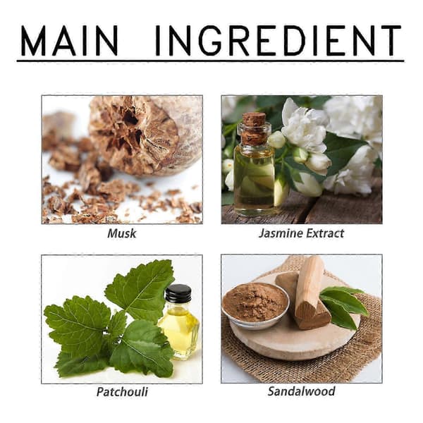 Love Parfym för kvinnor, fräsch mild doft av mysk, jasmin och patchouli, långvarig doft, 15 ml idealisk present