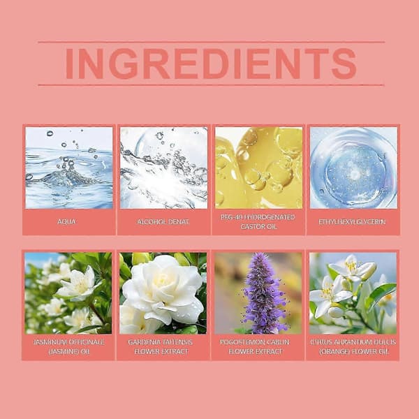 Jasmin Gardenia Parfym, Långvarig Romantisk Blommig Doft för Par, 15ml