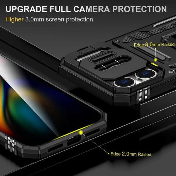 Armor PC + TPU Kameraskydd Telefonfodral (För iPhone 17 Pro Max)