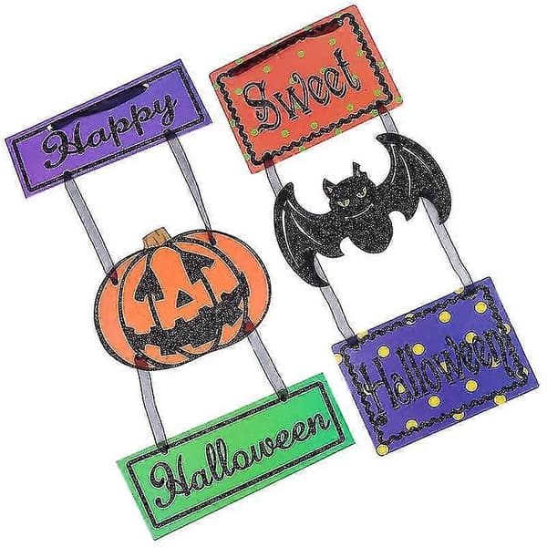2 stk Halloween-bannere til Halloween-dekor