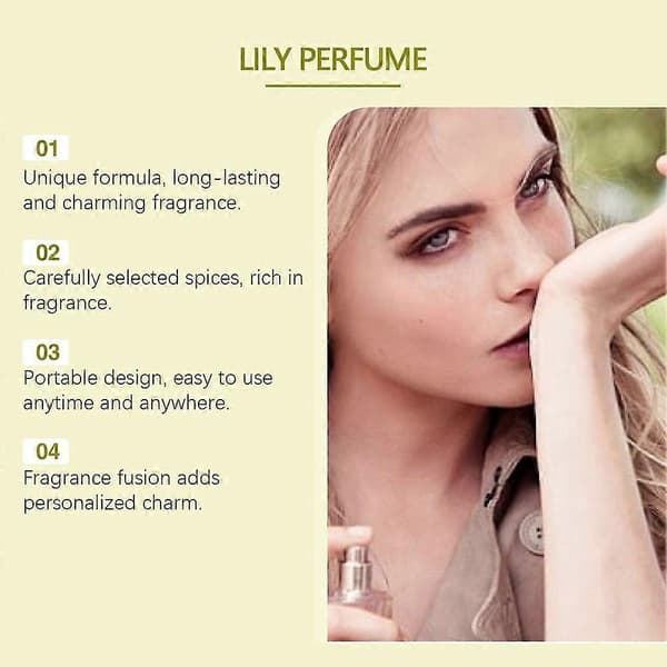 Eternal Essence Parfymspray, långvarig liljedoft för kvinnor, dejtkväll daglig parfym