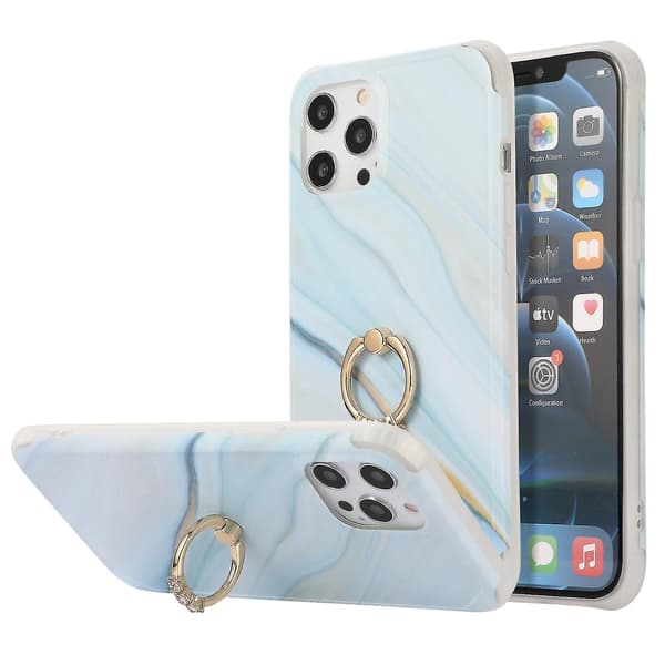 Marmor Imd Rhinestone Ring Cover Til Iphone 13 Pro Max