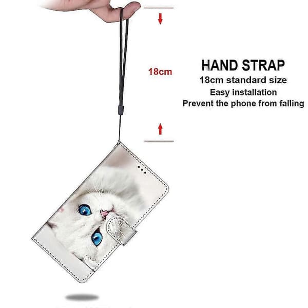 Fodral för iPhone 12 Vit Katt Mobilfodral