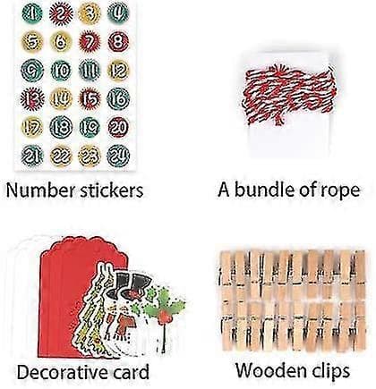 Julekalender til at fylde, store gavepapirsposer til selv at fylde, hobbyartikler