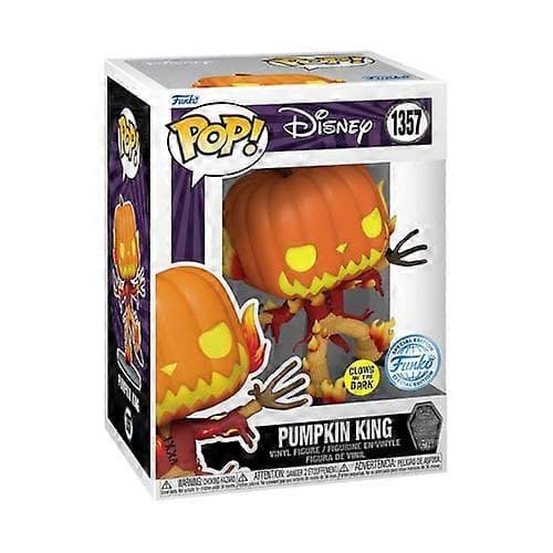 Nightmare Before Christmas Pumpkin King US Exclusive 30-års jubilæum Glow Pop! Vinyl