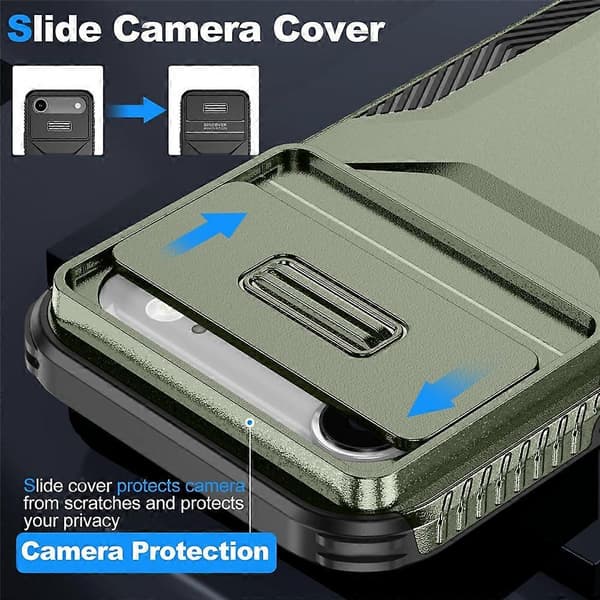 Kompatibel til iPhone 17 Air Case Camshield TPU + PC Telefonbeskyttelse Skridsikker sidekant