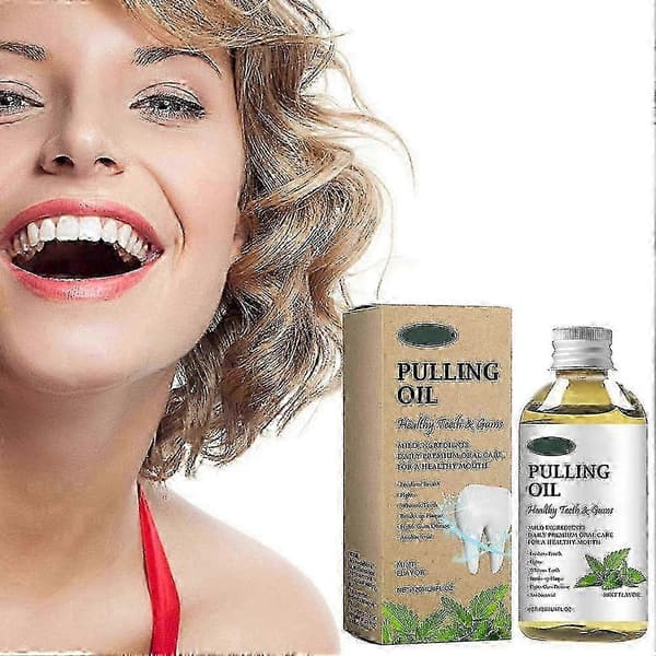 2025 Pulling Oil Munnskyll med Kokos- og Peppermynteoljer Mintsmak 100ml A