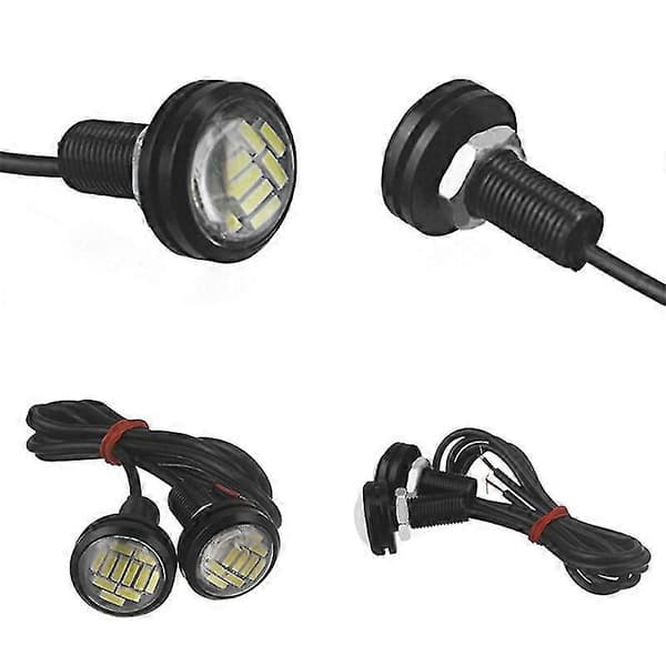 2 kpl 12V 15W peruutus-päiväajovalot LED-kohdevalo Eagle Eye -autolamppu