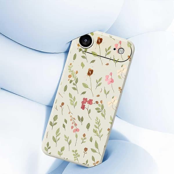 Compatible For iPhone 17 Air Case Small Petals Pattern Printing Straight Edge TPU Phone Back Cover