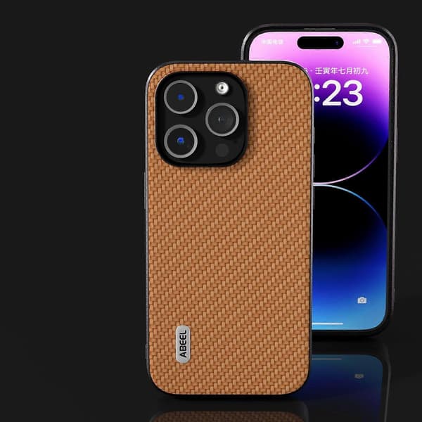 ABEEL Carbon Fiber Texture Cover til iPhone 14
