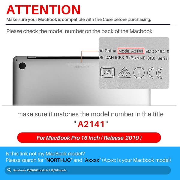 Krystalkasse til Macbook Pro 16 tommer A2141