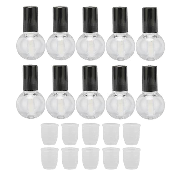 10 stk. 5 ml tomme lipgloss-tuber, påfyllbare DIY lipgloss-beholdere