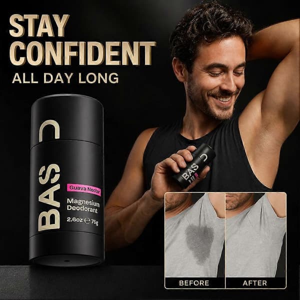 Basert aluminiumsfri deodorant - magnesium, 24 timers luktbeskyttelse