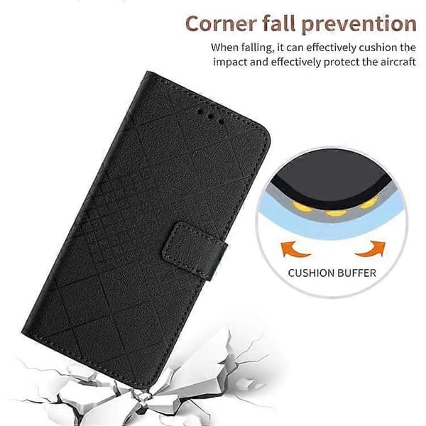 Kompatibel för iPhone 17 Air Case Plånbok Avtryck PU Läder Flip Folio Telefonskydd
