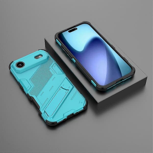 Til iPhone 17 Air-deksel PC+TPU støtsikkert telefondeksel med støtte