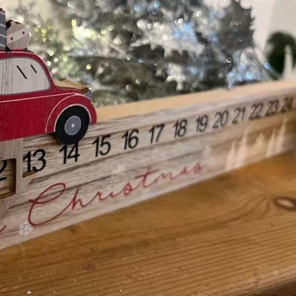 Julekalender i tre til skrivebordet – Julepynt med julenisse og nedtelling