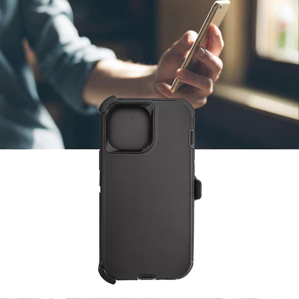 Defender Stødsikkert Fuld Dækning Etui Cover med Bælteclips til IPhone 13 Pro Max