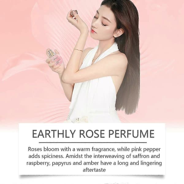 Earthy Rose Parfyme, Langvarig Frisk Orientalsk Blomsterduft for Kvinner, 30ml